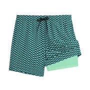 Surf Suds Men's Swim Compression Liner Trunks