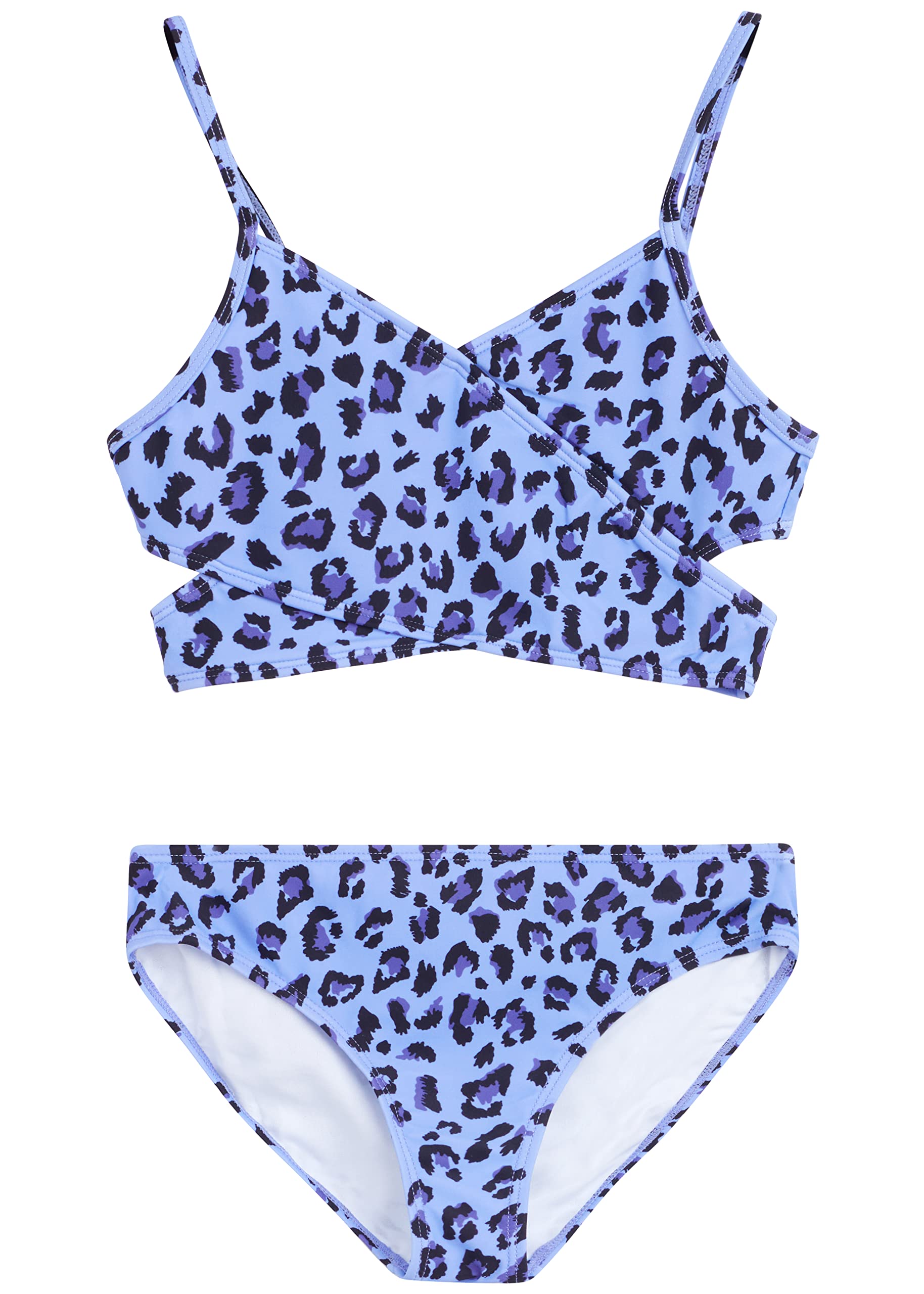 Girls' Beach Leopard Wrap Around Bikini