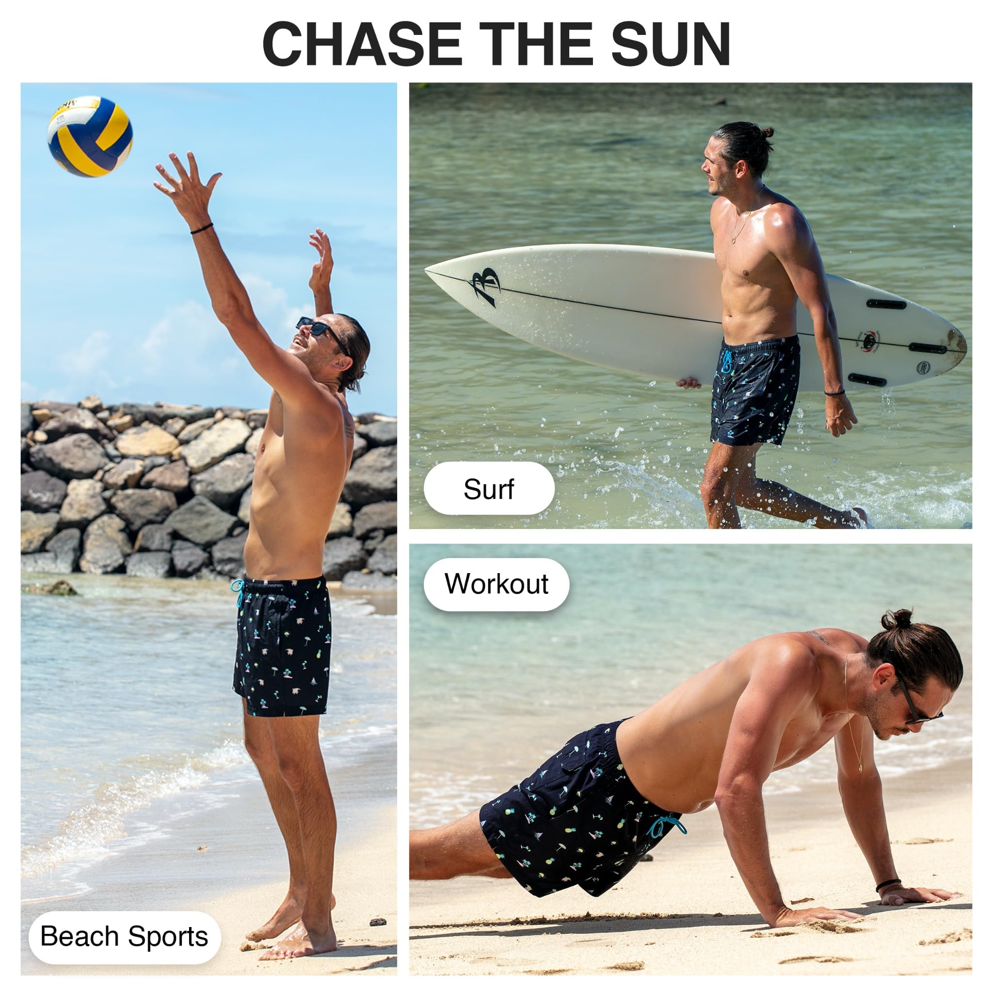 Men's Fiesta 5" Stretch Swim Trunks