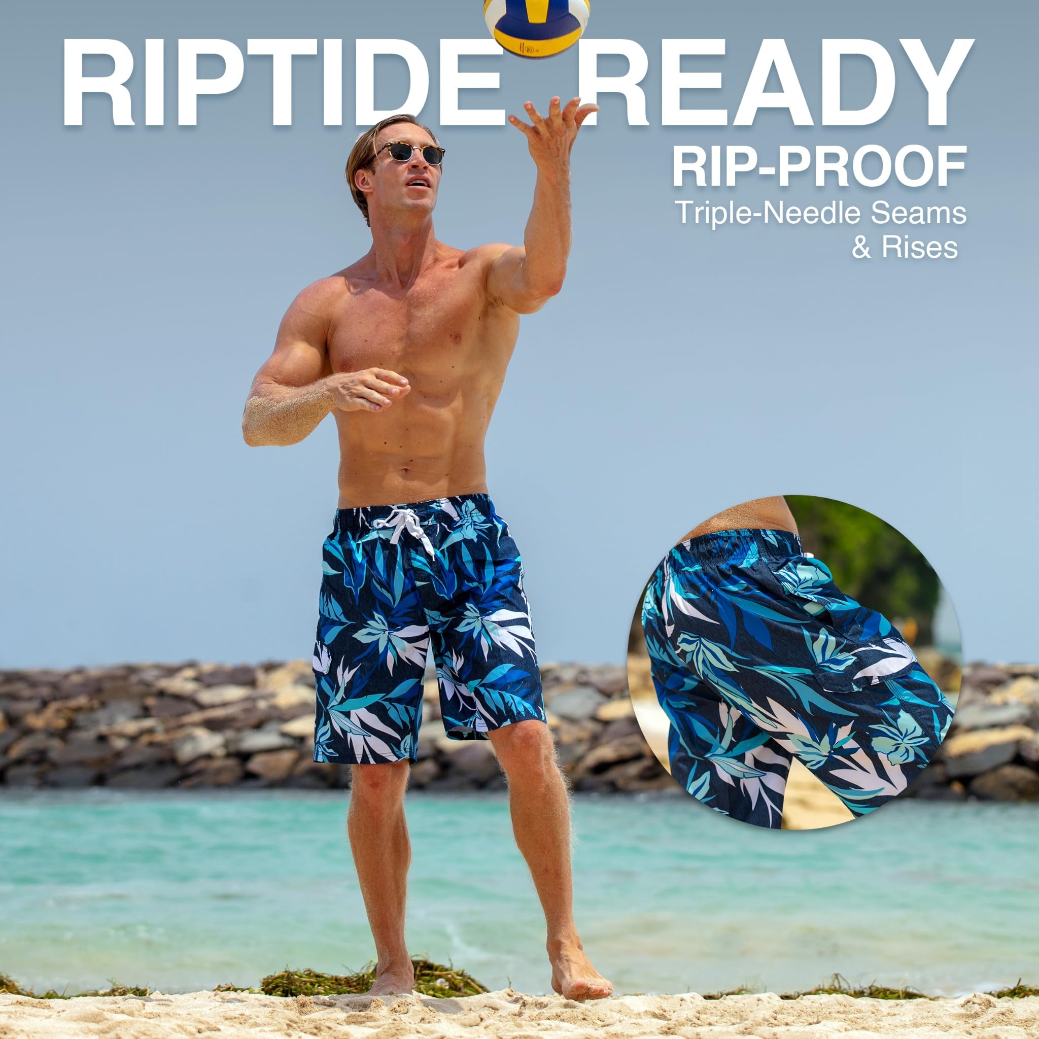 Men's Seaweeds 9" Swim Trunks