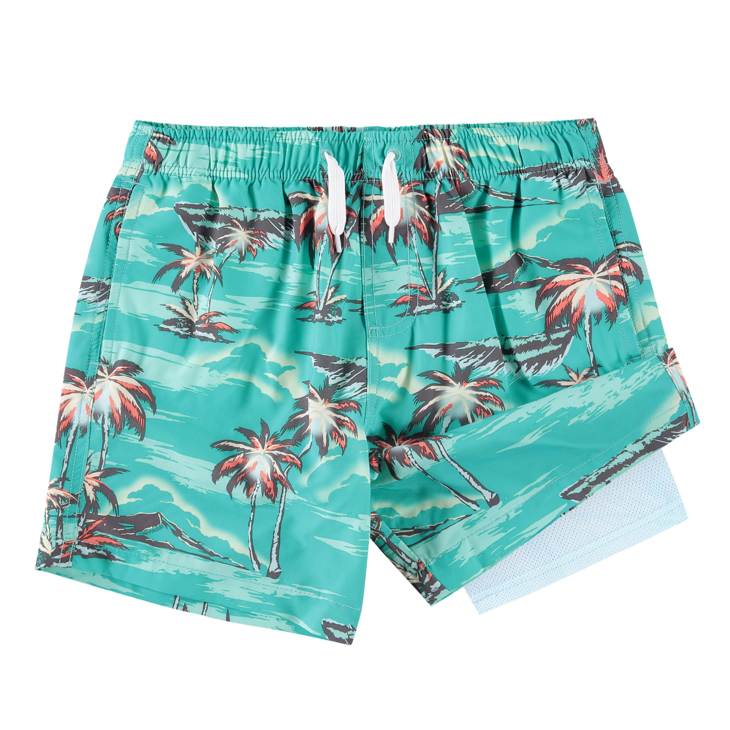 Boys' Seascape Stretch Swim Trunks