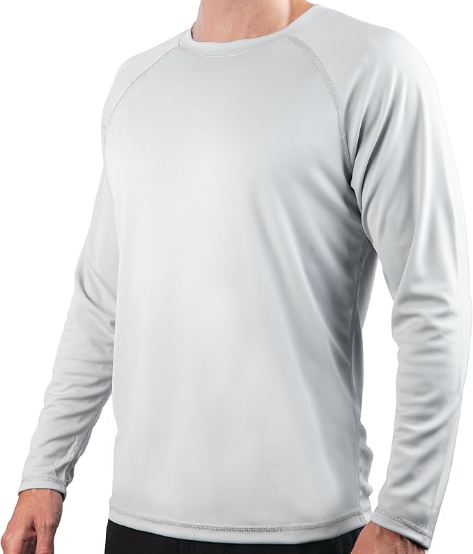 Men's Solid Long Sleeve Swim Shirts