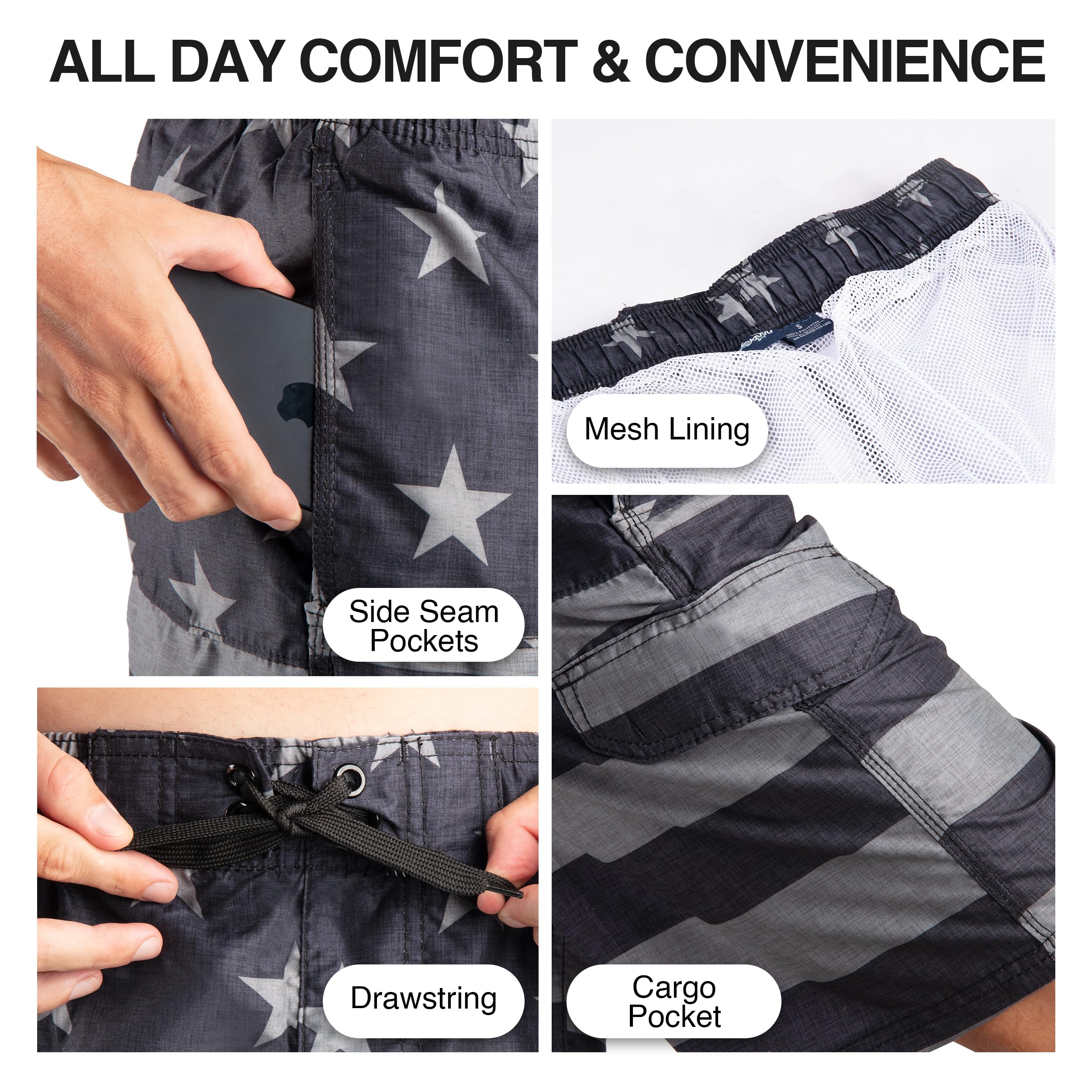Men's Flag II 9" Swim Trunks