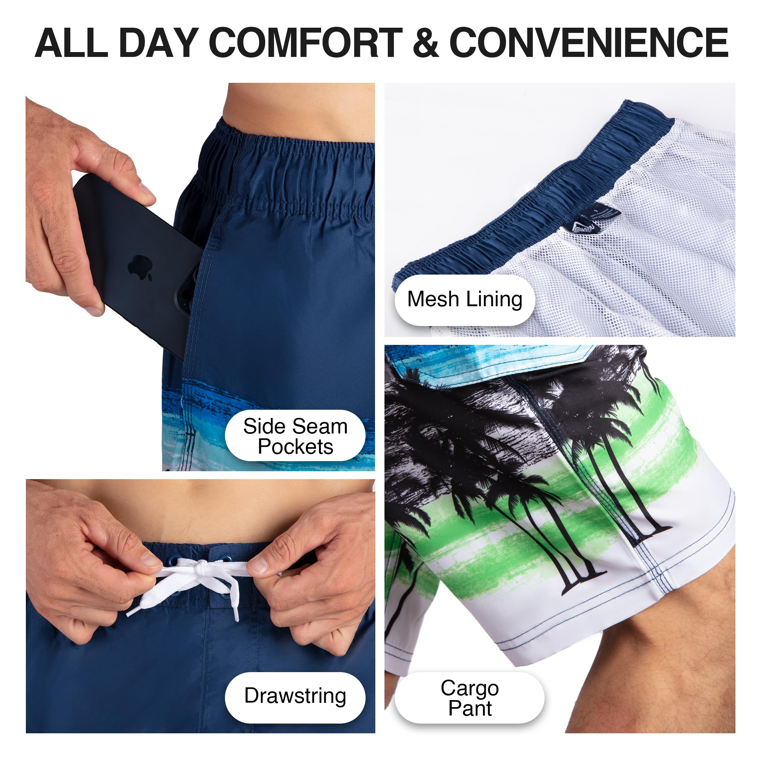 Men's Seaside 9" Swim Trunks