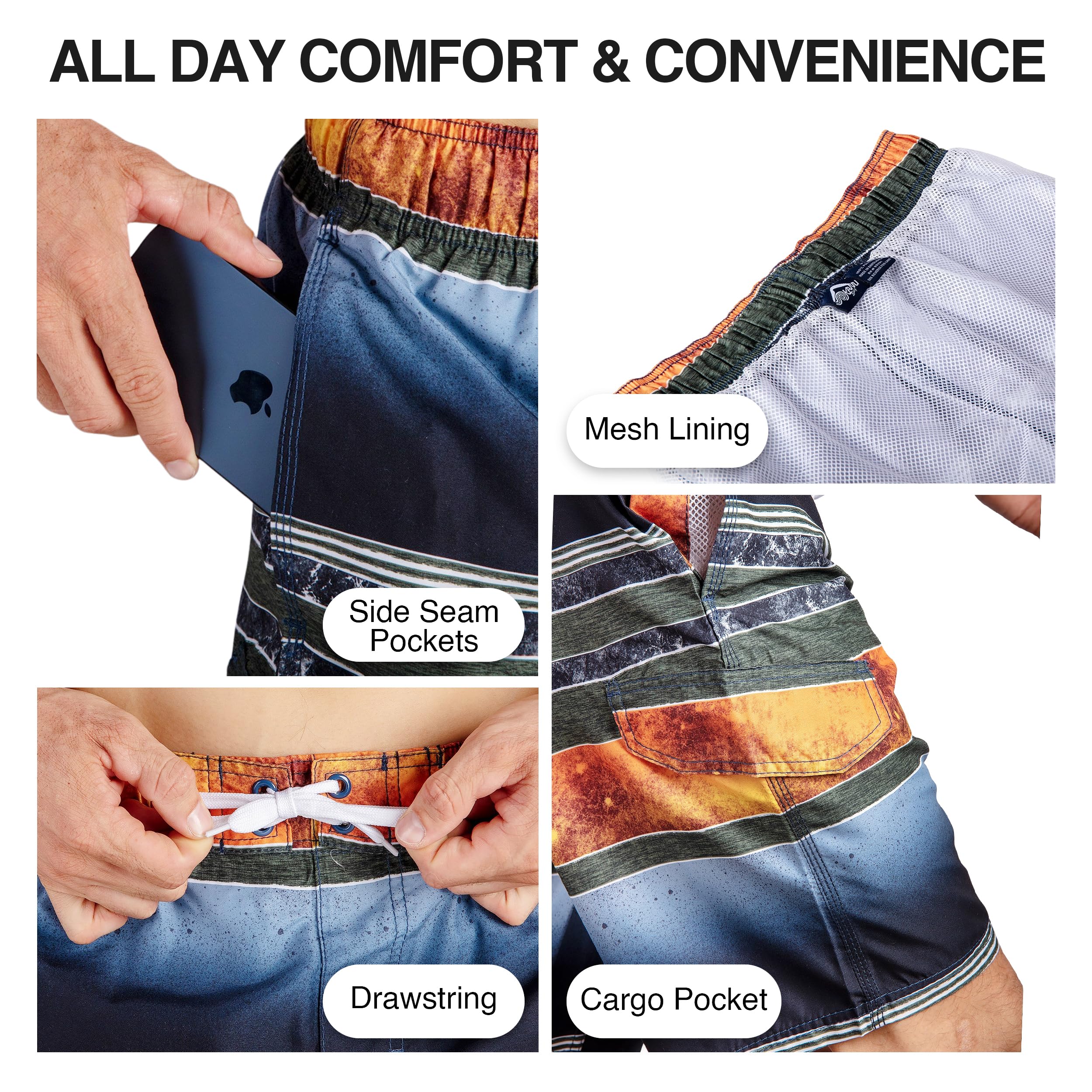 Men's Mileage 9" Swim Trunks