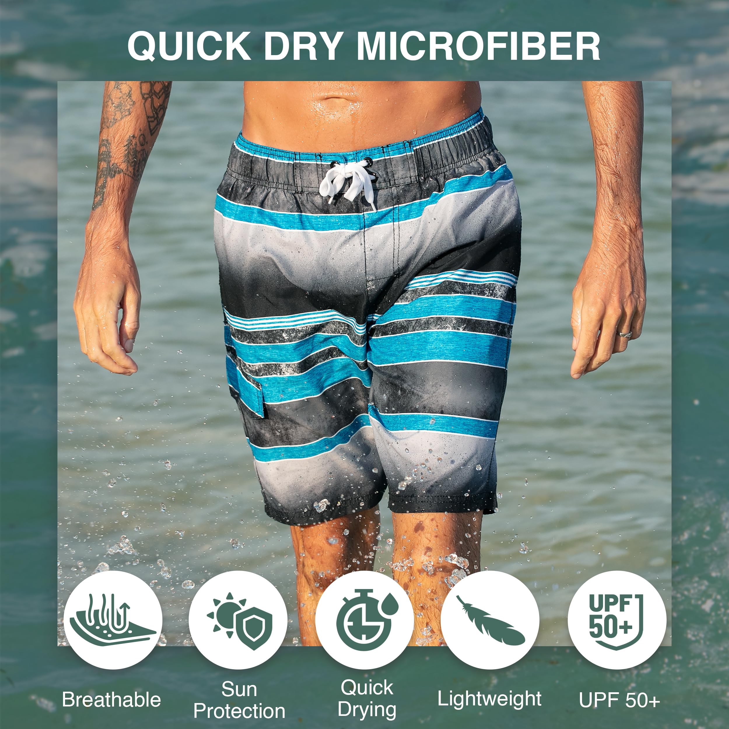 Men's Mileage 9" Swim Trunks