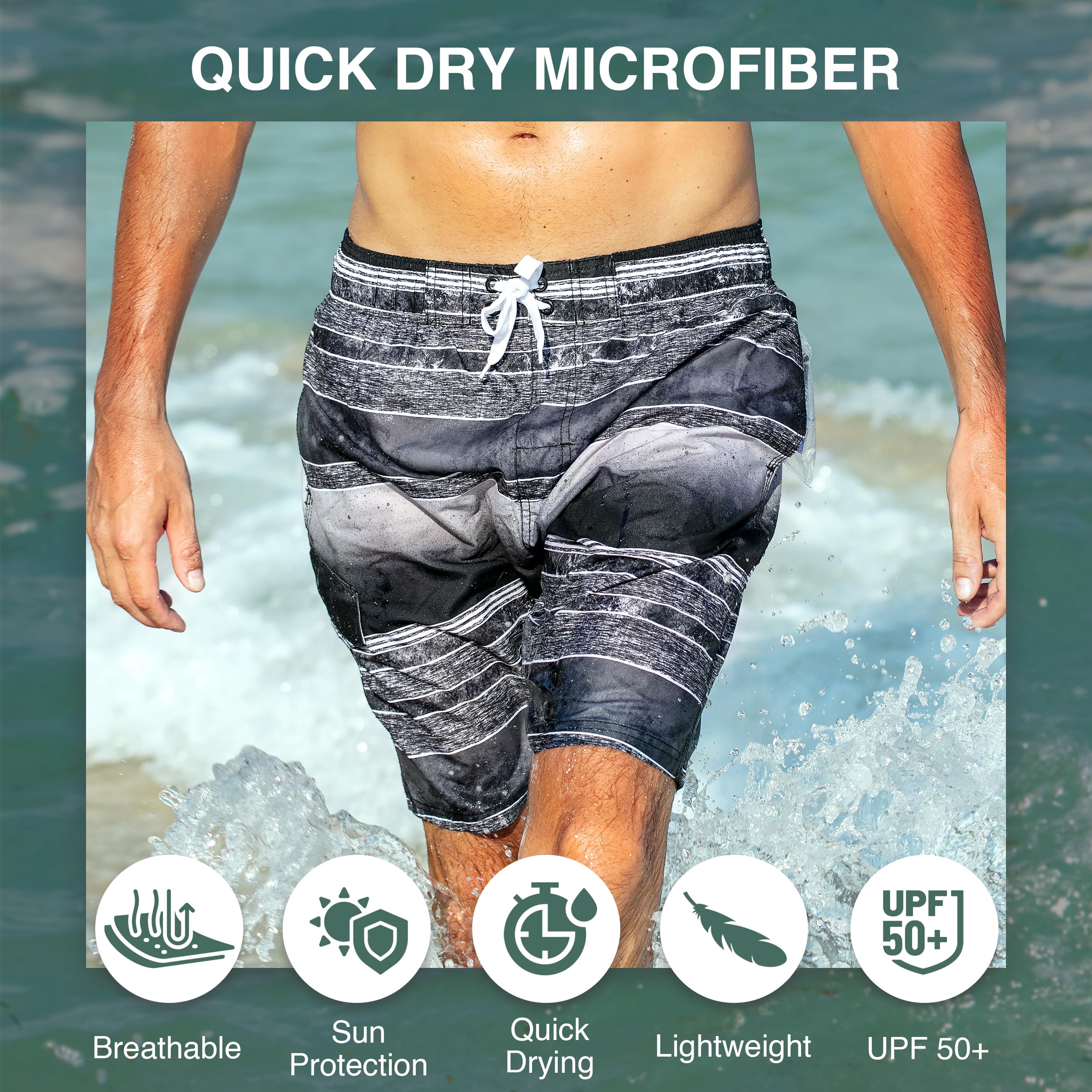 Men's Mileage 9" Swim Trunks