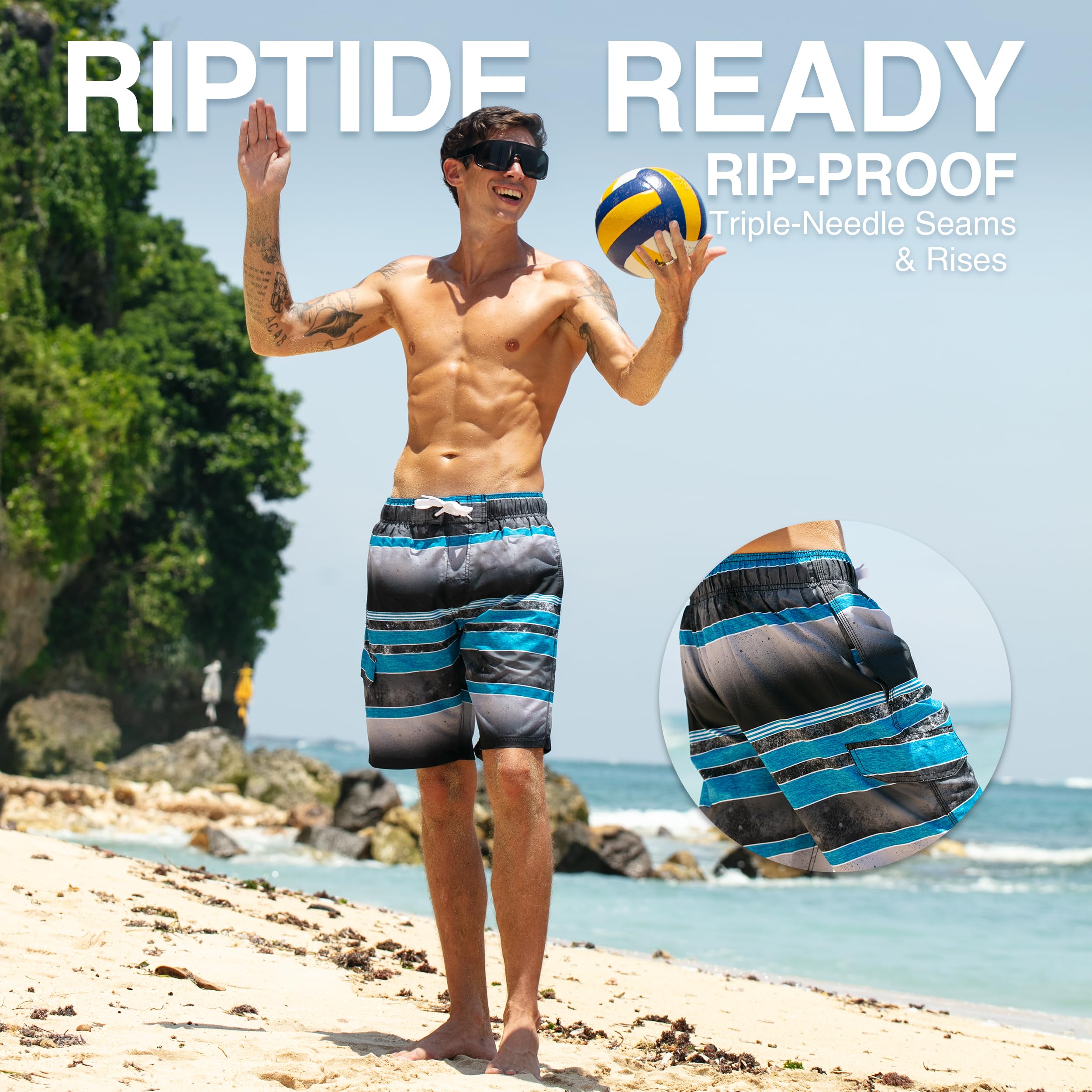 Men's Mileage 9" Swim Trunks
