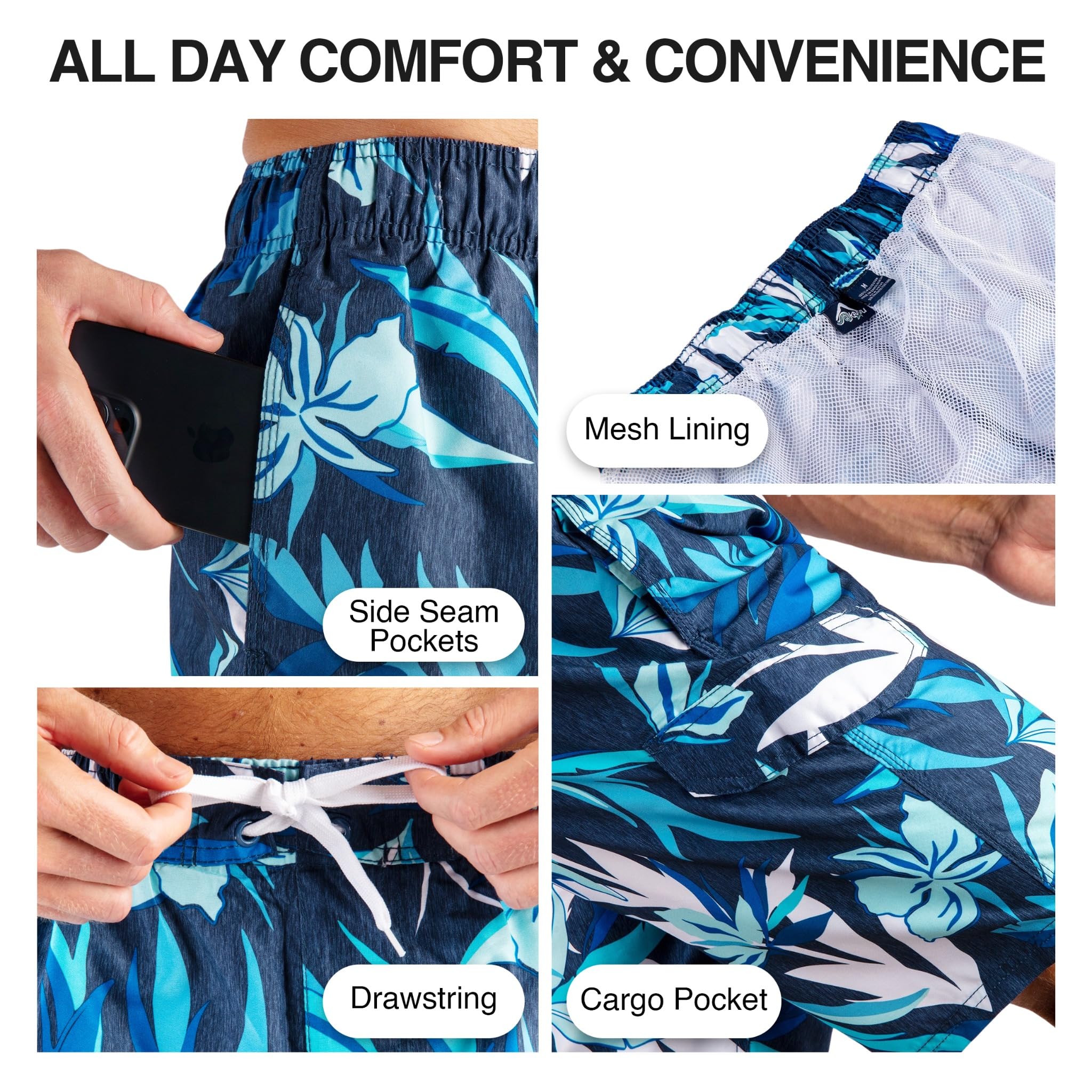 Men's Seaweeds 9" Swim Trunks