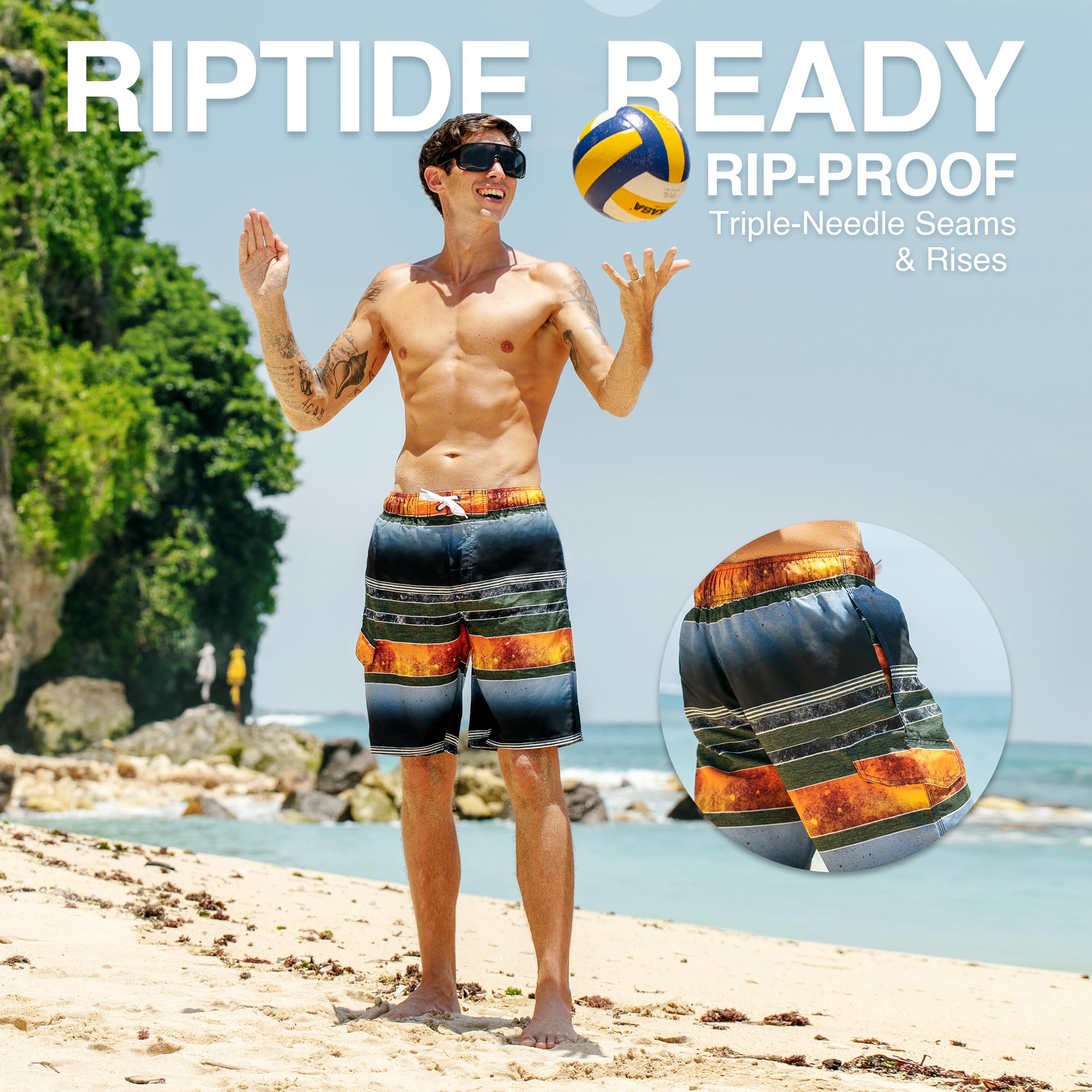 Men's Mileage 9" Swim Trunks