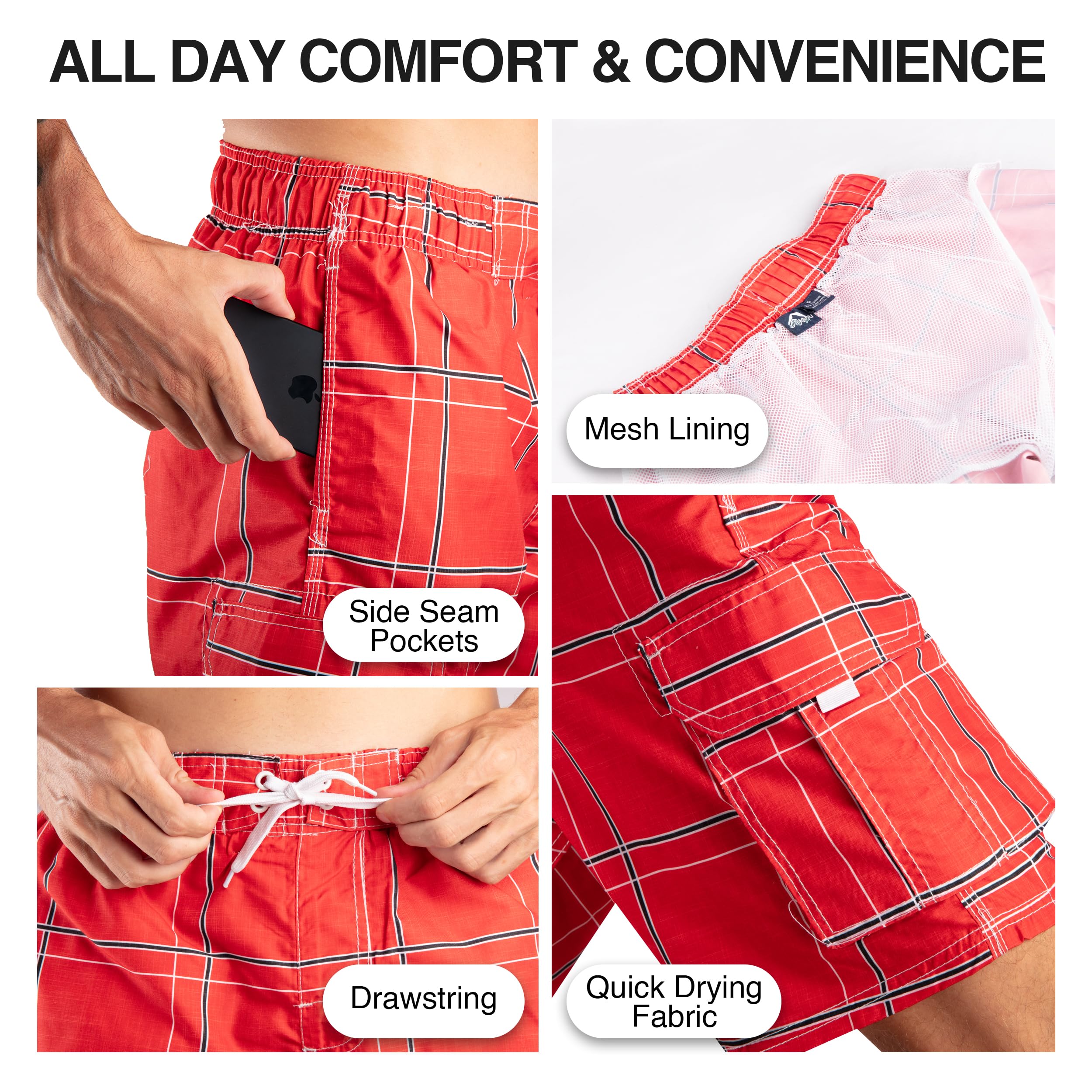 Men's Flex 9" Swim Trunks