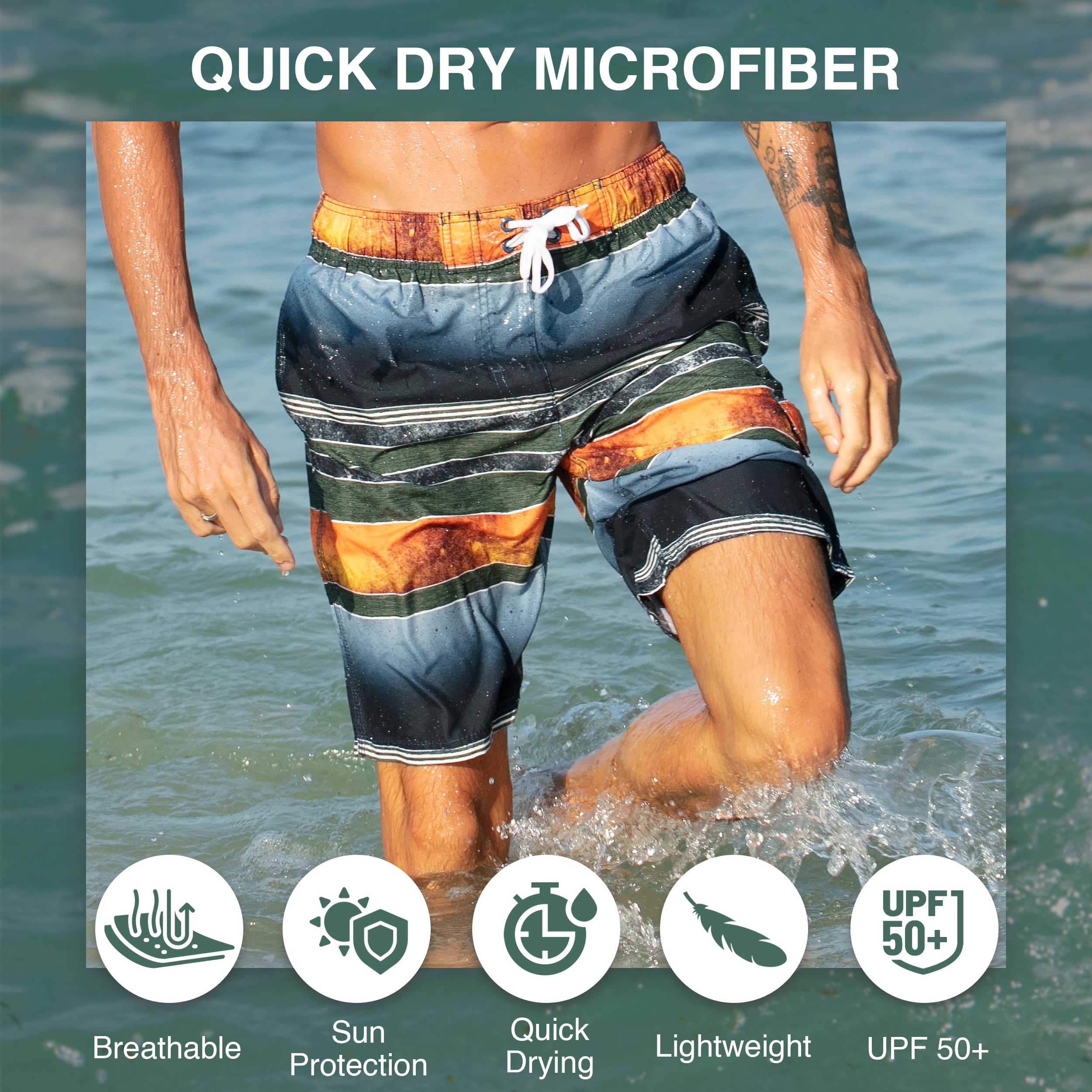 Men's Mileage 9" Swim Trunks