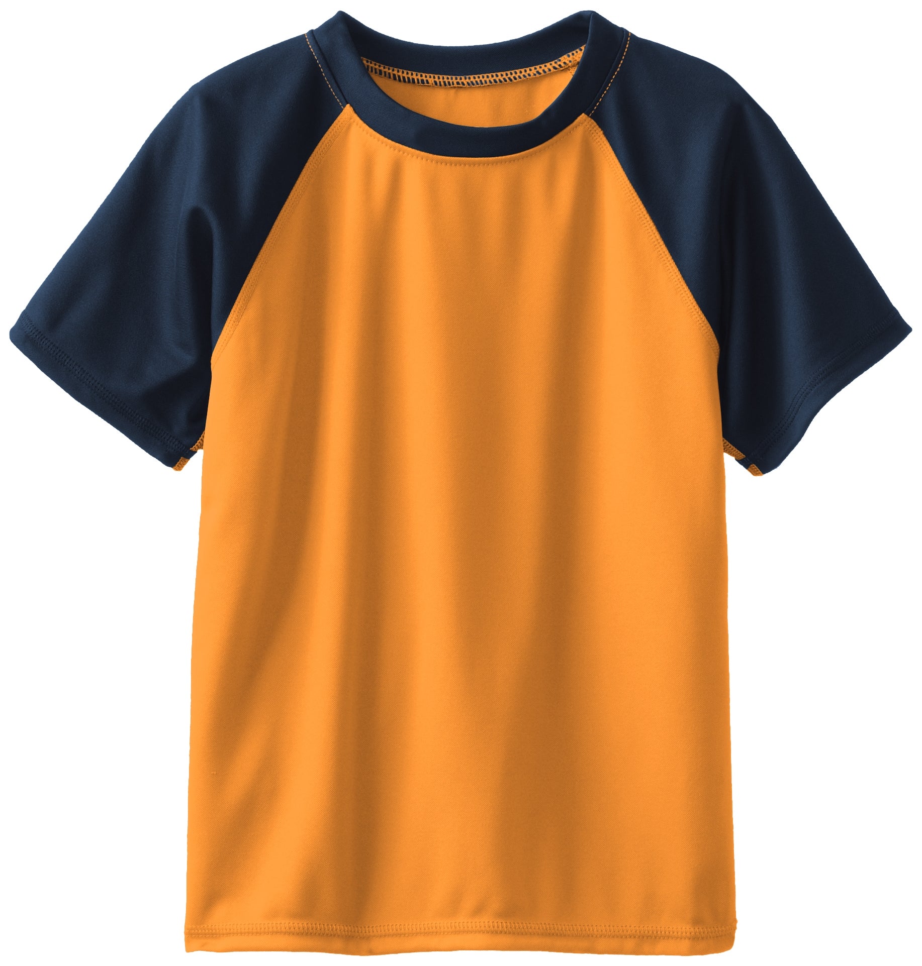 Boys' Contrast Short Sleeve Swim Shirts