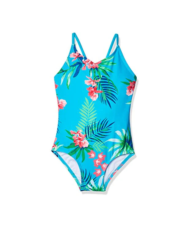 Girls' Leonie V-Neck 1-pc Swimsuit