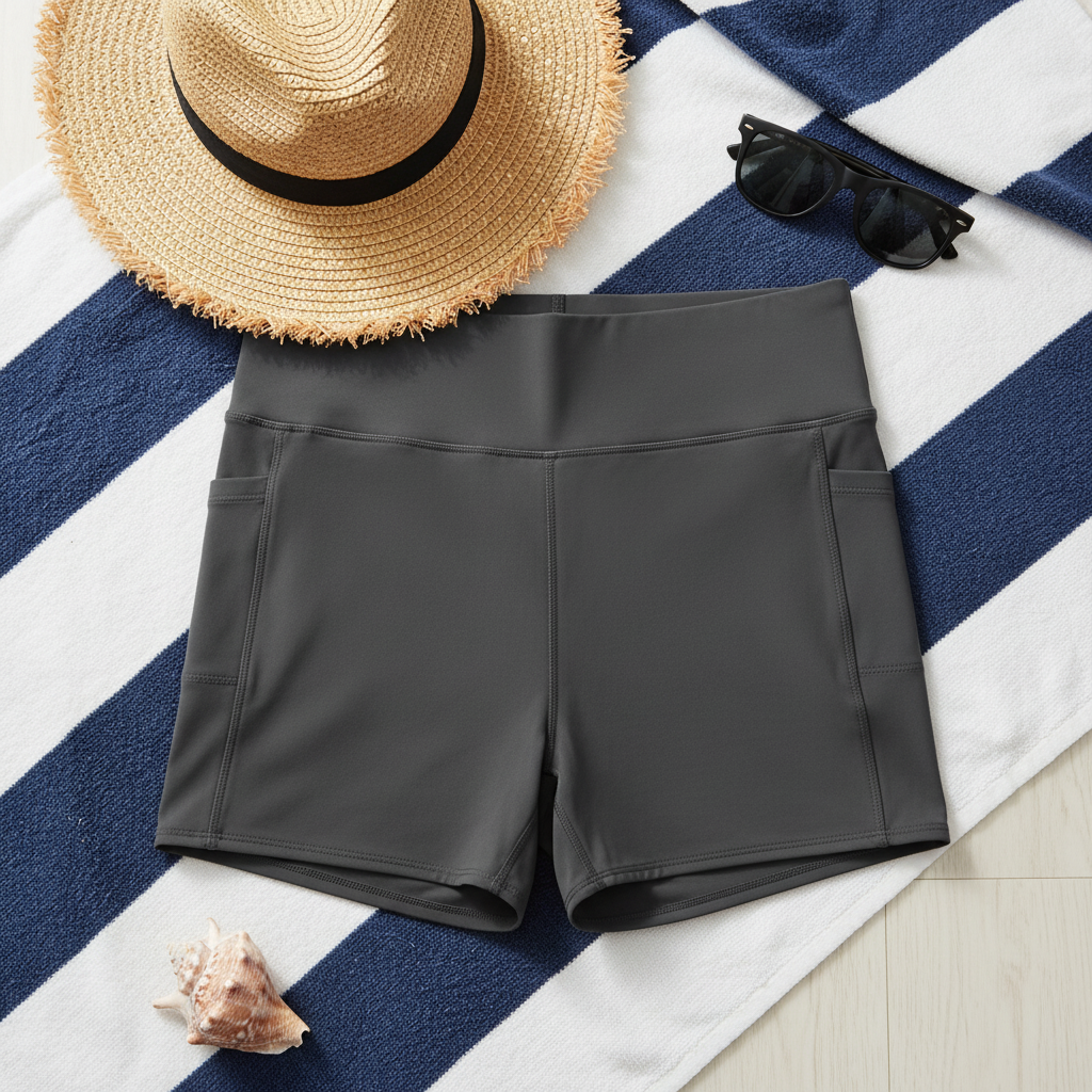 Women's Taylor 5” High Waisted Swim Shorts with Pockets
